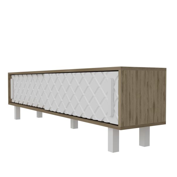 HANAH HOME TV komoda Rob, bela/krem - 875ZNA3018