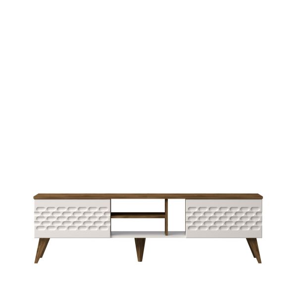 HANAH HOME TV komoda Egg, bela/braon - 875ZNA3039