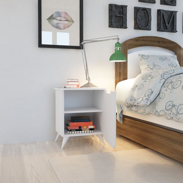 HANAH HOME Norni ormarić Esla, bela - 875ZNA3401