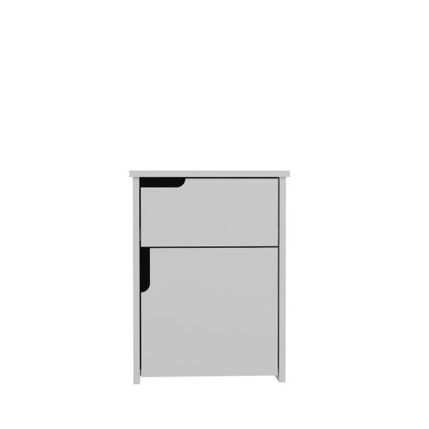 HANAH HOME Noćni ormarić Asra, bela - 875ZNA3402