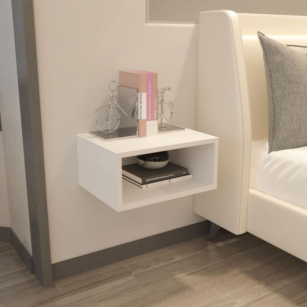 HANAH HOME Zidna noćna polica Dora, bela - EP3057266