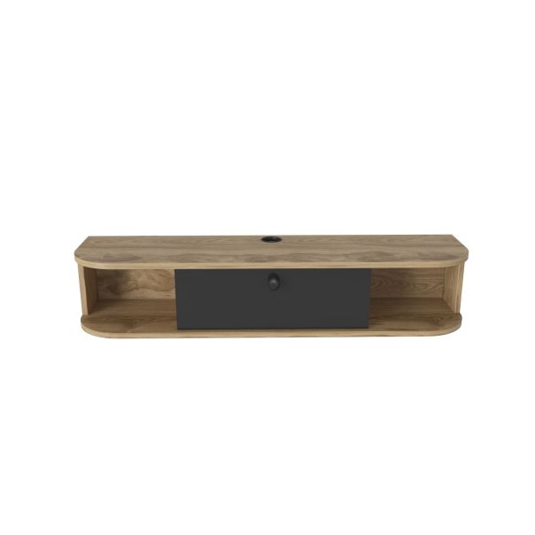 HANAH HOME TV komoda Ibarra, crna/braon - EP3057344