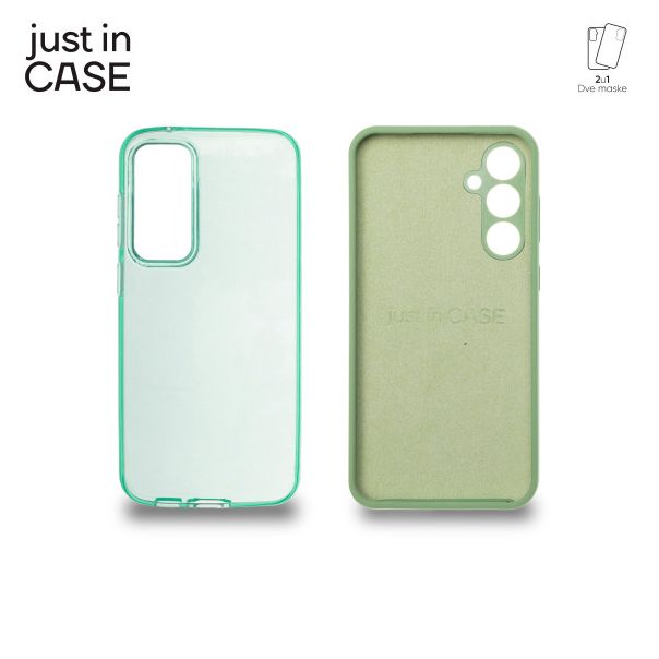 JUST IN CASE Maska 2u1 Extra case MIX za Samsung S23 FE, zelena - MIX223GN