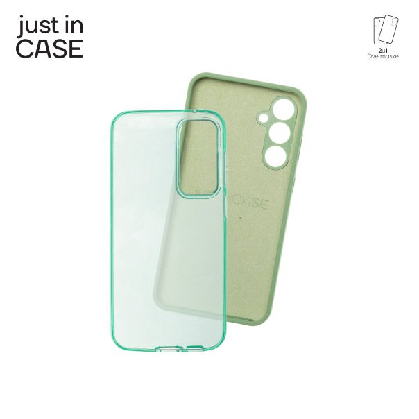 JUST IN CASE Maska 2u1 Extra case MIX za Samsung S23 FE, zelena - MIX223GN