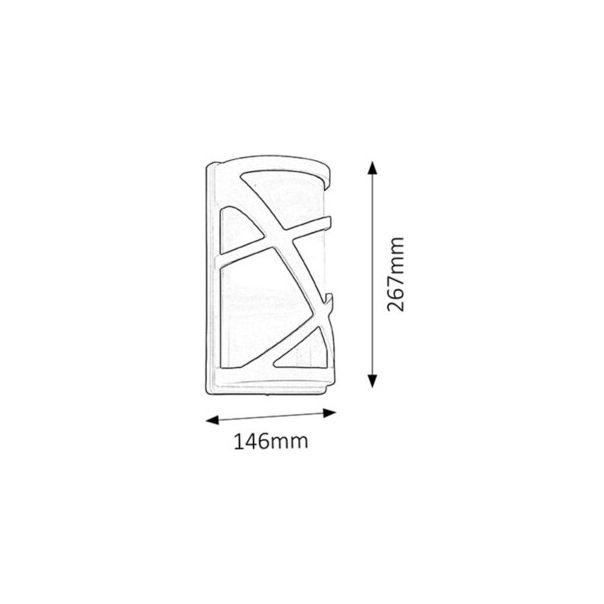 Rabalux Spoljna zidna rasveta Durango E27 1x MAX 40W braon (8766) - 8766