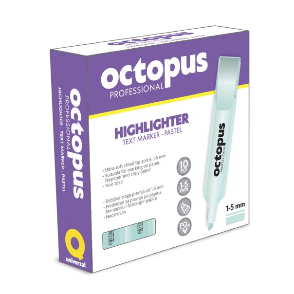 OCTOPUS Text marker pastel plavi unl-1186 - 87824