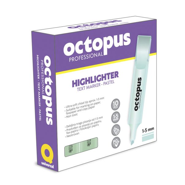 OCTOPUS Text marker pastel zeleni  unl-1187 - 87825