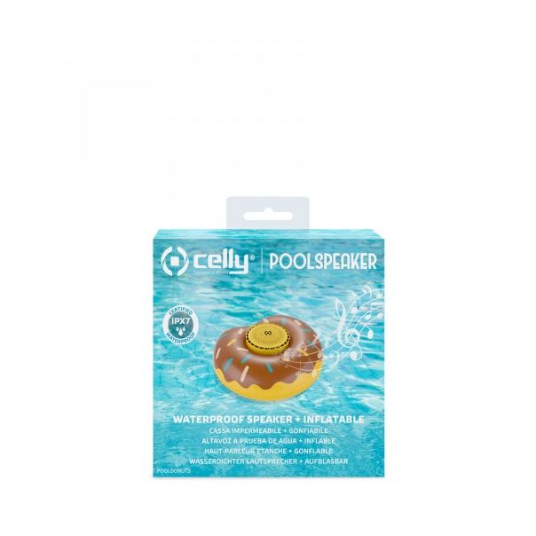 CELLY Bežični Bluetooth zvučnik vodootporni POOLDONUTS, krofna - POOLDONUTS