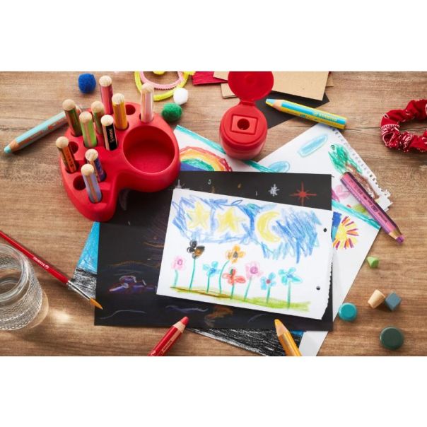 STABILO Woody 3 u 1(drvena, vodena i voštana bojica)-KIDS desk set - 880-15-01