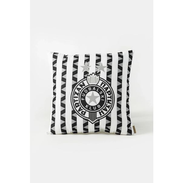 PARTIZAN Ukrasni jastuk 40x40cm Grb, crna/bela - 880-4