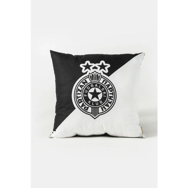 PARTIZAN Ukrasni jastuk 40x40cm, crna/bela - 880-7