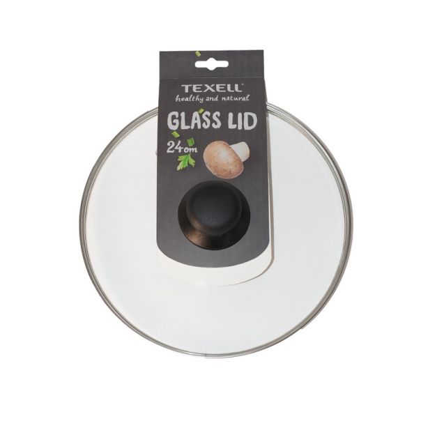 TEXELL Poklopac stakleni 24 cm - TGL-24