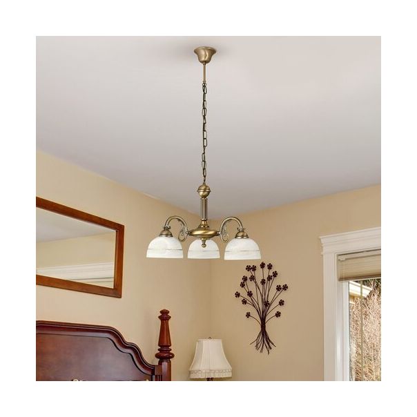 Rabalux Luster Flossi E27 3x MAX 40W bronzana (8813) - 8813