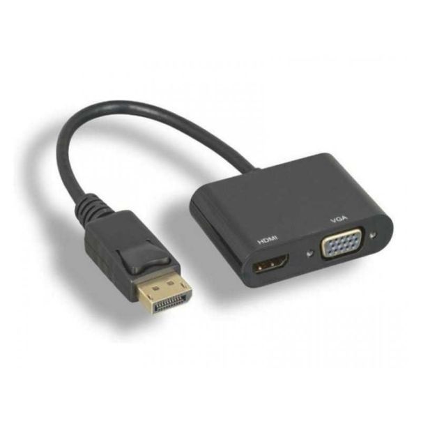 FAST ASIA Adapter-konvertor DISPLAY PORT na HDMI+VGA - 88228