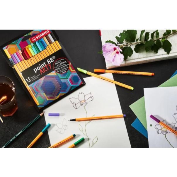 STABILO Point 88 tanki flomaster rollerset 1/25 - MC8825-071-20