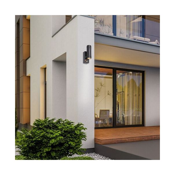 Rabalux Spoljna zidna rasveta Medina GU10 2X MAX 10W mat crno (8835) - 8835