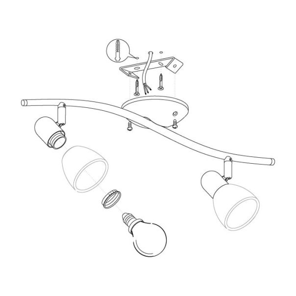 EGLO Spot Dakar 1 E14 2X40W - 88473