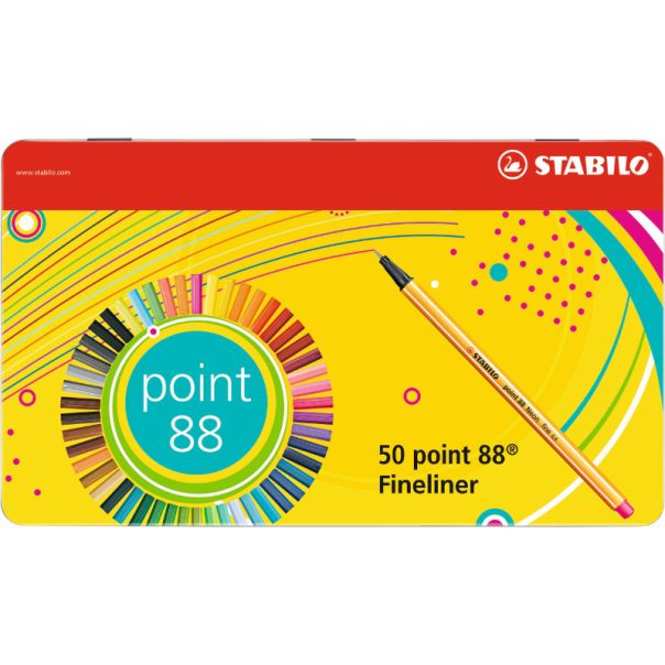 STABILO Fineliner Point 88, set 1/50 - 8850-6