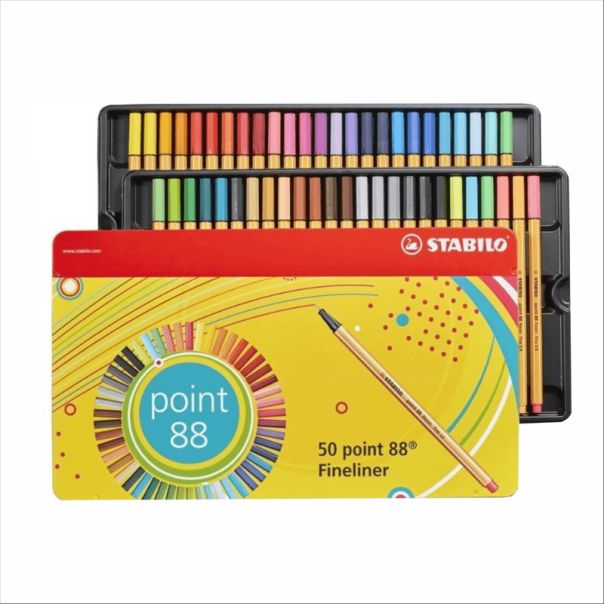 STABILO Fineliner Point 88, set 1/50 - 8850-6
