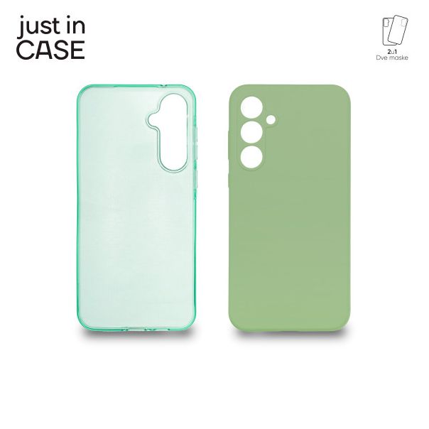 JUST IN CASE Maska 2u1 Extra case MIX za Samsung Galaxy A55, zelena - MIX228GN