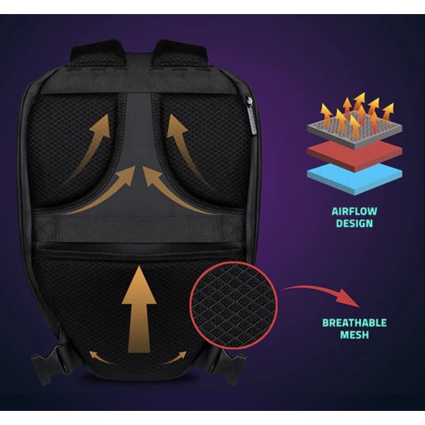 PAUN LED Ranac Iron Man, Crni - 888-C