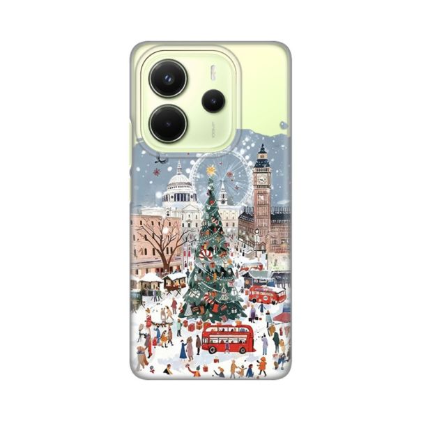 Maska za Xiaomi Redmi Note 14 4G (SRB) Christmas Town Silikonska Print Skin - 8021367