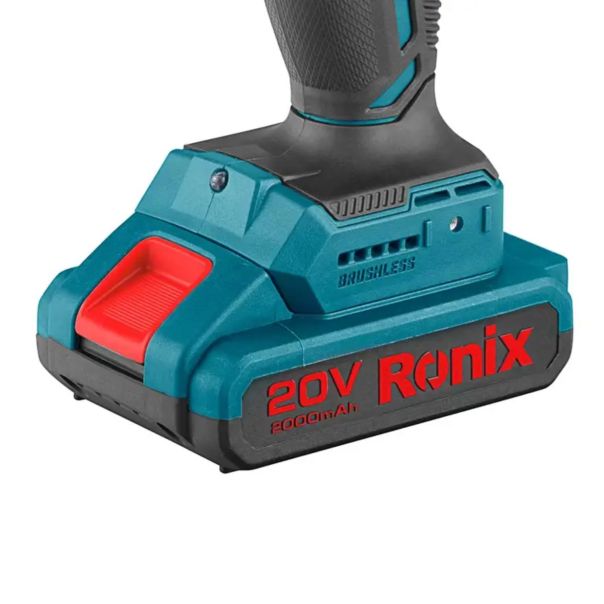 RONIX Akumulatorska udarna bušilica BRUSHLESS 2SP (2x2Ah) 8900K BMC 20V/45Nm - 8900KRX