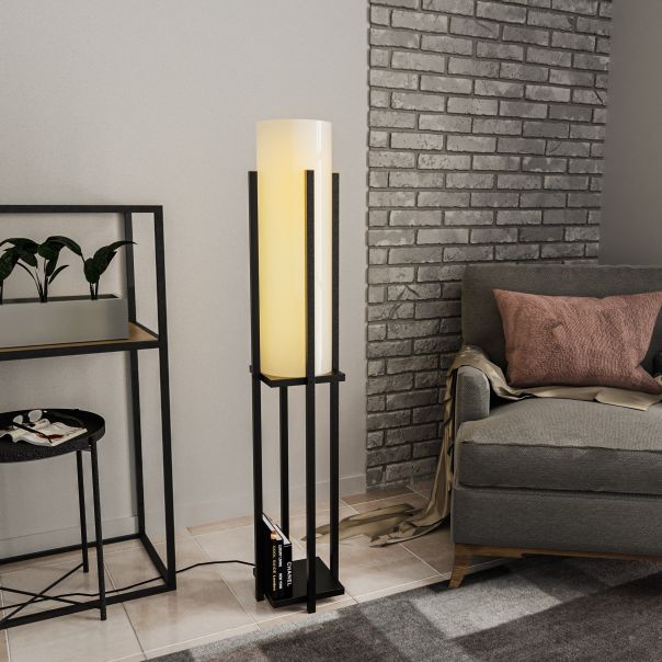 OPVIQ Podna lampa Shelf Lamp 8125, crna/bela - EP3005836