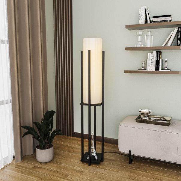 OPVIQ Podna lampa Shelf Lamp 8125, crna/bela - EP3005836