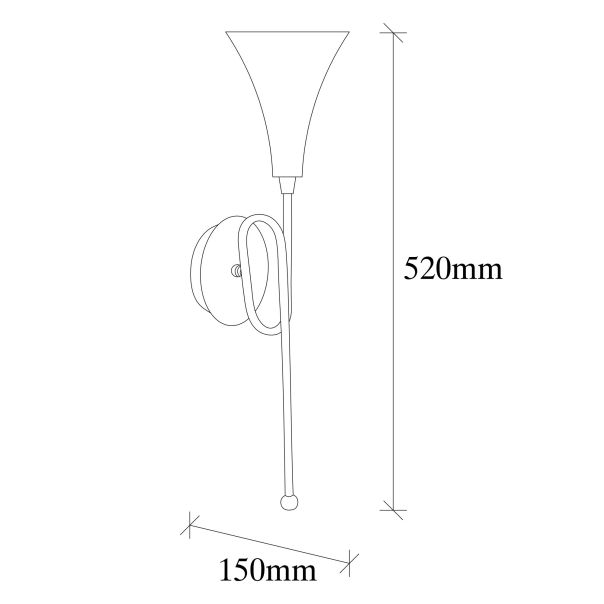 OPVIQ Zidna lampa Sarmal 3051, zlatna - EP3005875