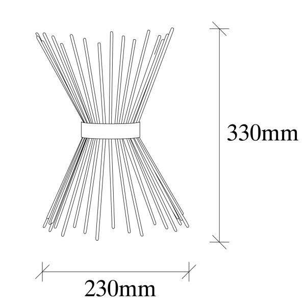 OPVIQ Zidna lampa Kirpi 3091, crna - EP3005884