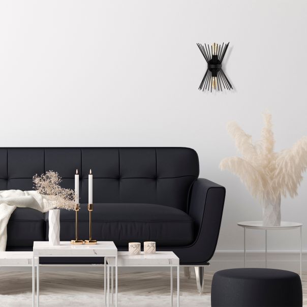 OPVIQ Zidna lampa Kirpi 3091, crna - EP3005884