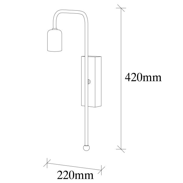 OPVIQ Zidna lampa Mum 3501, zlatna - EP3005917