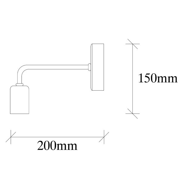 OPVIQ Zidna lampa Denge 3434, crna - EP3005980