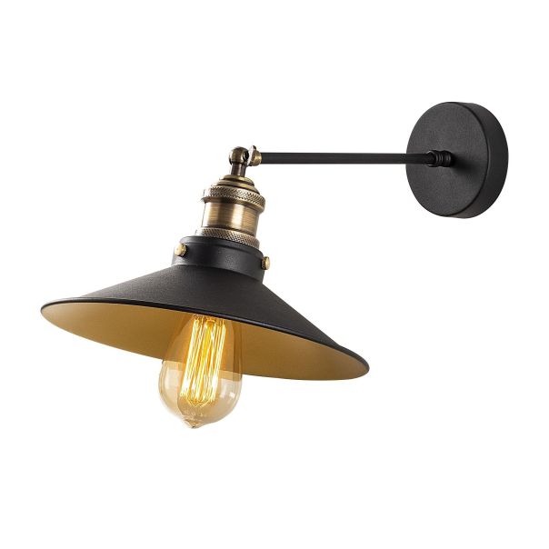OPVIQ Zidna lampa Sağlam 3741, crna/zlatna - EP3006001