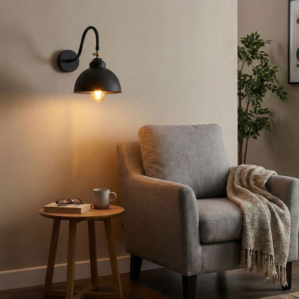 OPVIQ Zidna lampa Sağlam 3742, crna - EP3006010