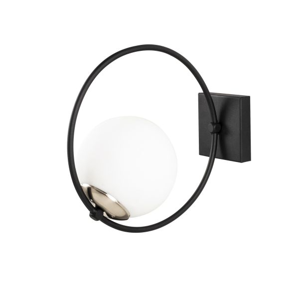 OPVIQ Zidna lampa Dolunay 3911, crna/bela - EP3006037
