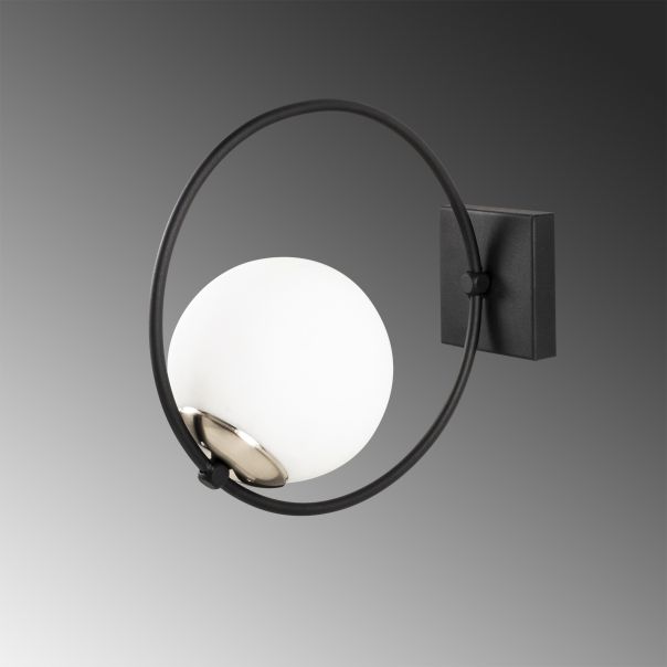 OPVIQ Zidna lampa Dolunay 3911, crna/bela - EP3006037