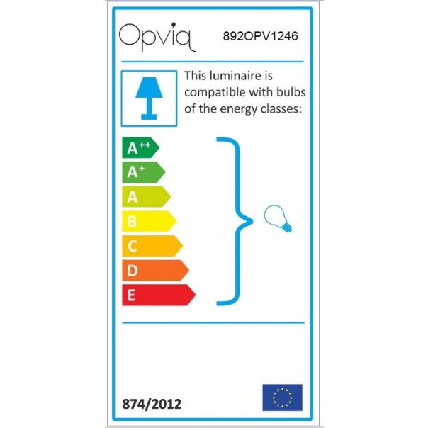 OPVIQ Zidna lampa Profil 4652, bela/zlatna - EP3006106