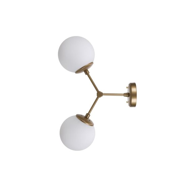 OPVIQ Zidna lampa Damar 6341, bela/zlatna - EP3006256