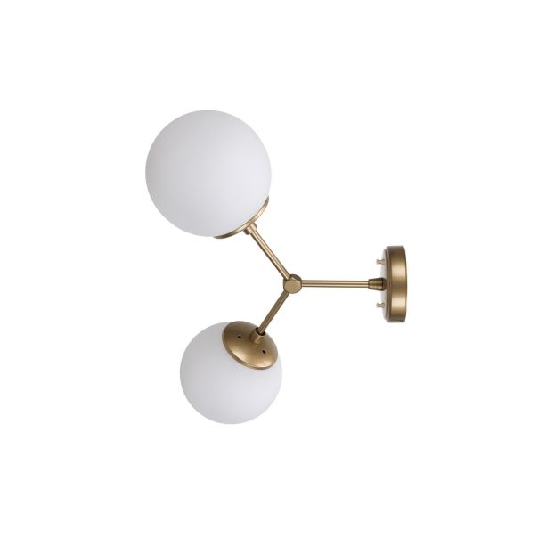 OPVIQ Zidna lampa Damar 6341, bela/zlatna - EP3006256
