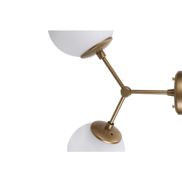 OPVIQ Zidna lampa Damar 6341, bela/zlatna - EP3006256