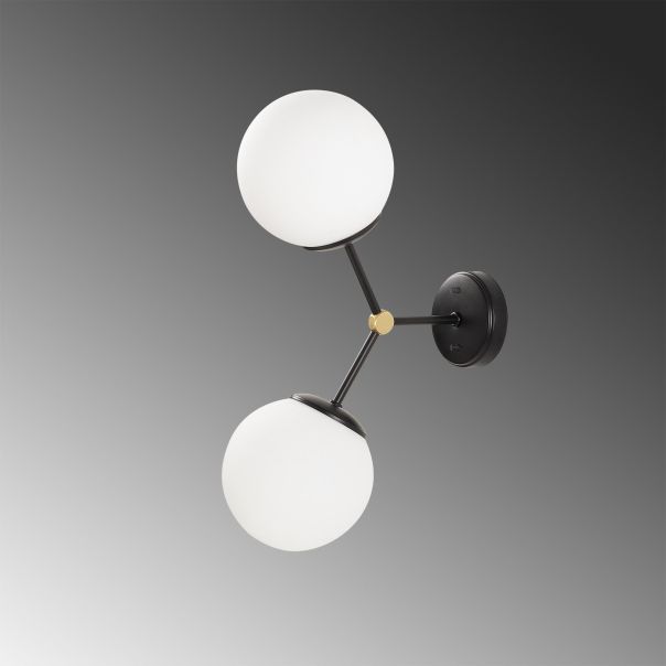 OPVIQ Zidna lampa Damar 6342, crna/bela - EP3006265