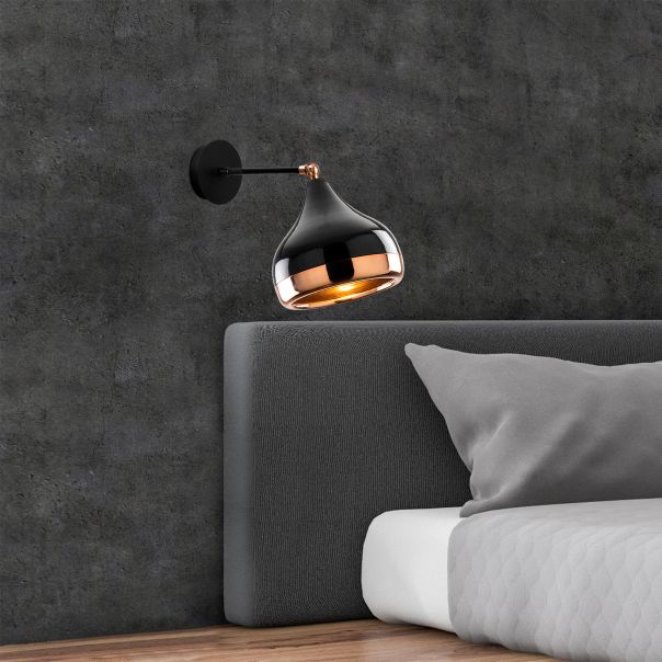 OPVIQ Zidna lampa Yıldo 6901, crna/zlatna - EP3006301