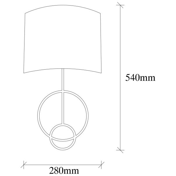 OPVIQ Zidna lampa Asaf 6983, crna/bela - EP3006343