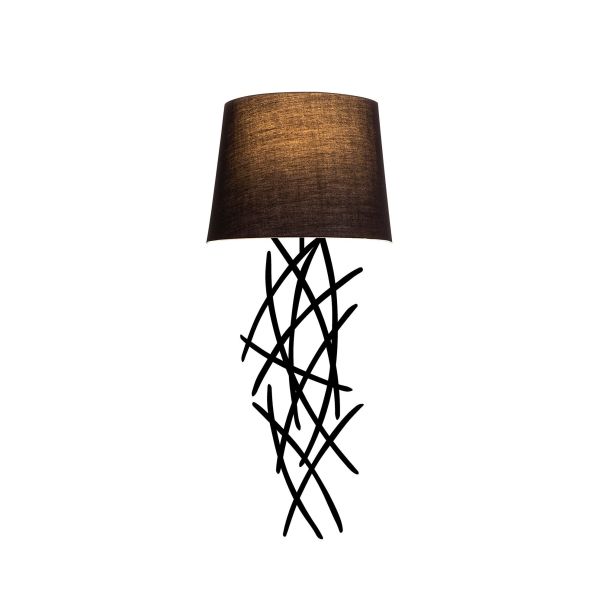 OPVIQ Zidna lampa Asaf 6984, crna/braon - EP3006352