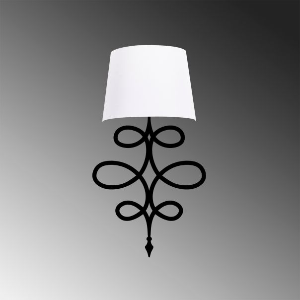 OPVIQ Zidna lampa Asaf 6990, crna/bela - EP3006382