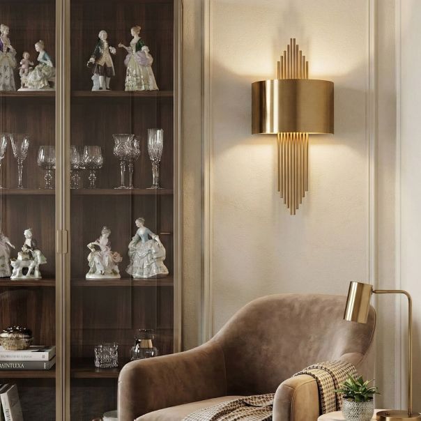 OPVIQ Zidna lampa 619 A, zlatna - EP3006457