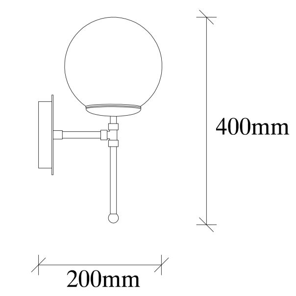 OPVIQ Zidna lampa Mudoni MR-953-1, crna/bela - EP3006514