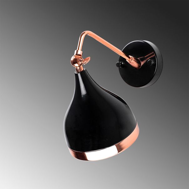 OPVIQ Zidna lampa Yıldo 7031, crna/bronzana - EP3006523